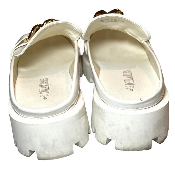 Dream Pairs Shoes Womens Size 9 Slip On Loafers  SDML2326W White Gold Chain - Picture 4 of 12